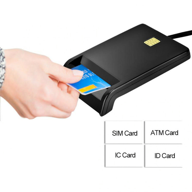 DM-HC65 USB Smart Card Reader Interface type: standard USB2.0 interface Product material: ABS Operating system: Windows 2000, Windows XP, Windows Vista, Windows Win7, Mac X10.3.x + 1: Support DNIE, ATM, IC, ID, CAC, SIM, SMART CARD, smart card, tax return