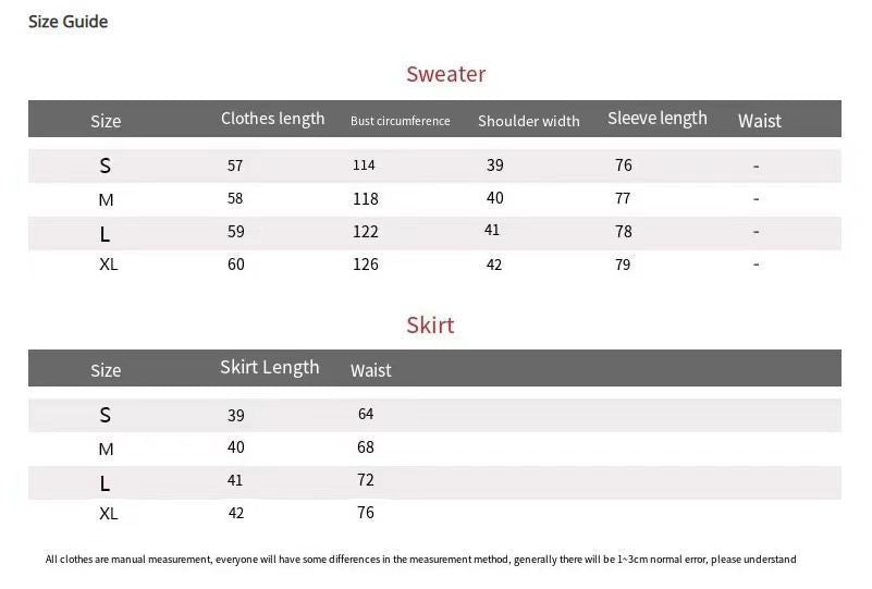 Autumn And Winter New Girls' Sweater Suit Product information: Pattern: Cosmic starry sky Color: Black, apricot, sky blue, rose red, light gray, light brown, sapphire blue Size: S,M,L,XL Version: Irregular Style type: fresh and sweet Combination form: two