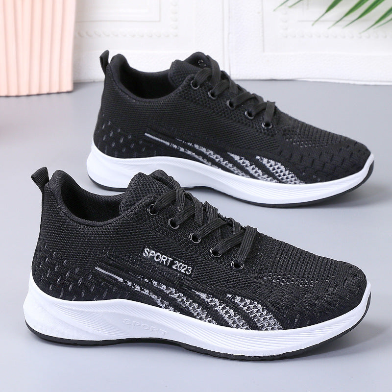 Flat Fly Woven Mesh Sneakers Women's Soft Bottom Product information: Color: R8 pink, R8 Gray, R8 Black Size: 35, 36, 37, 38, 39, 40, 41 Cutting depth: Middle mouth (7-11CM) Toe holder shape: round head Shoe Upper material: Mesh Applicable Gender: Female