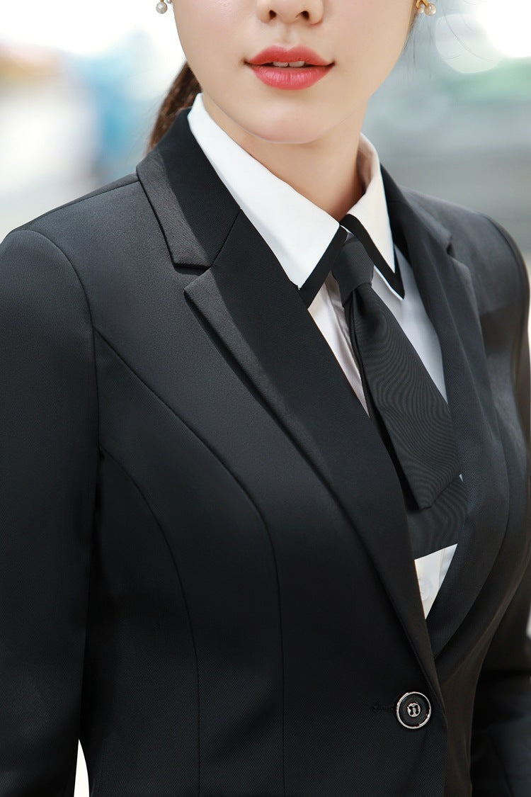 OL Professional Women's Pants Suit Tooling Ladies Small Suit Skirt Suit Product information: Main fabric composition: rabbit fur The content of the main fabric ingredient: 81%-90% Lining ingredient content: 81%-90% Suitable age: 18-24 years old The conten