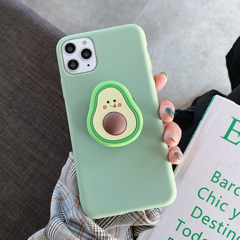 Avocado phone case Style: back cover Material: Silicone Style: Europe and America Popular elements: avocado Process: surface treatment Function: Shockproof Function: with ring Type: mobile phone case Avocado phone case Style: back cover Material: Silicone