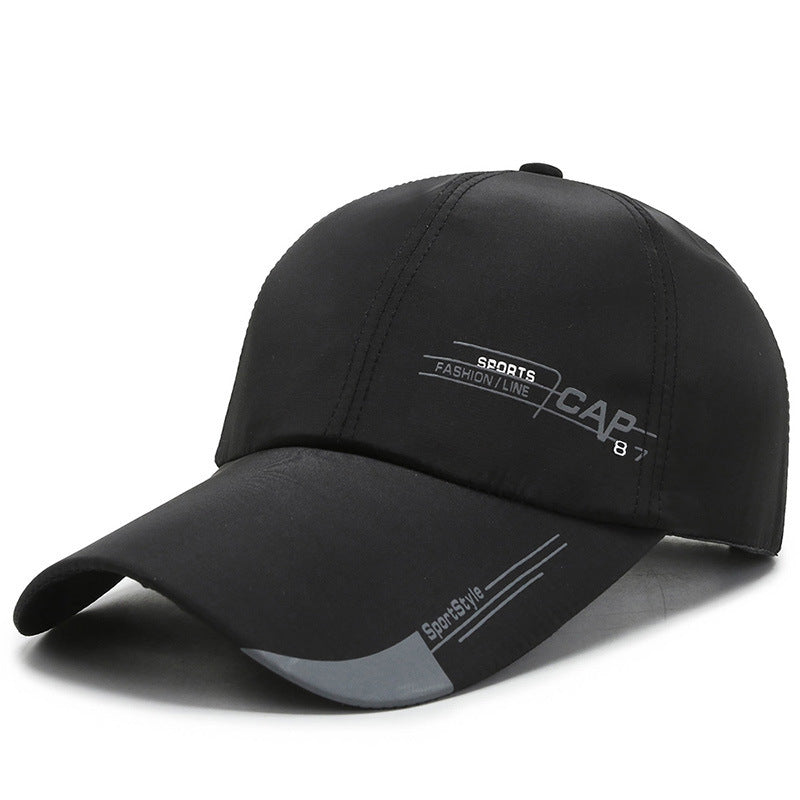 Men's Extended Brim Outdoor Shade Baseball Cap Product Information: Product Category: Baseball Cap Applicable gender: neutral/male and female Material: composite cloth Style: Simple Weaving method: plain weave Product size: hat brim 9.5cm hat depth 1 1cm