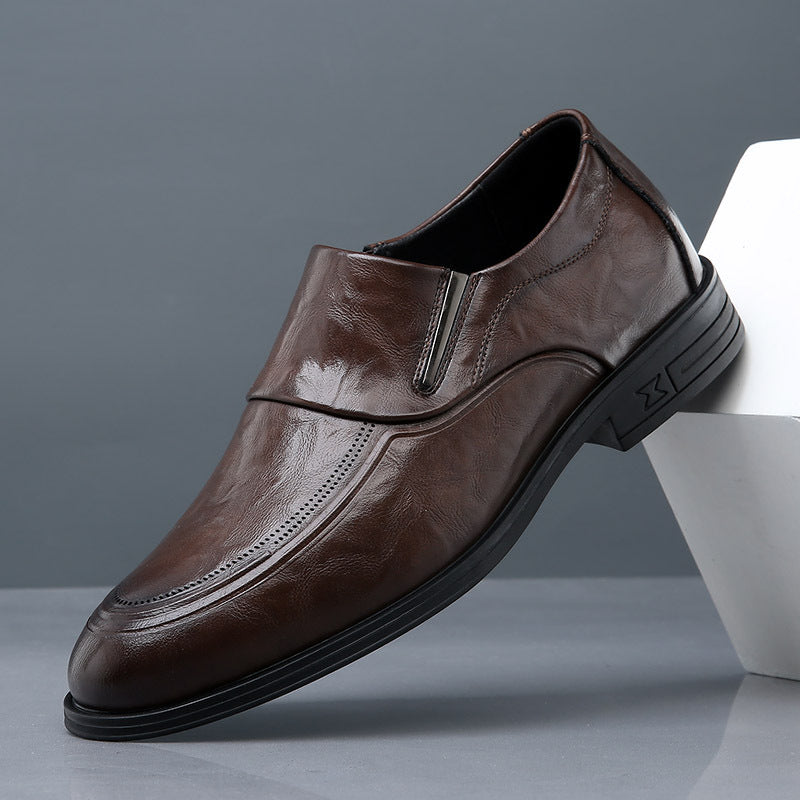Slip-on Comfort And Casual Men's Shoes Product information: Color: Black, Brown Size: 38, 39, 40, 41, 42, 43, 44 Sole material: rubber Shoe Upper material: Cowhide Size: Packing list: A pair of leather shoes Product Image: Slip-on Comfort And Casual Men's