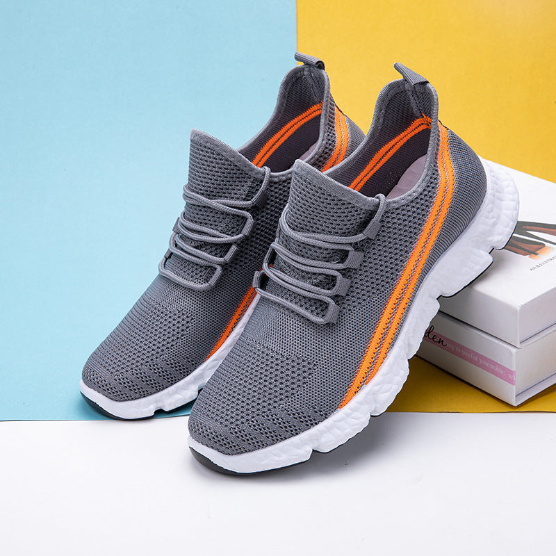 Mesh Breathable Low-top Running Shoes Product information : Upper material: mesh cloth Sole material: rubber Heel shape: flat heel Opening depth: shallow mouth (below 7cm) Upper height: low upper Toe shape: round head Color: blue, black, gray Size Informa