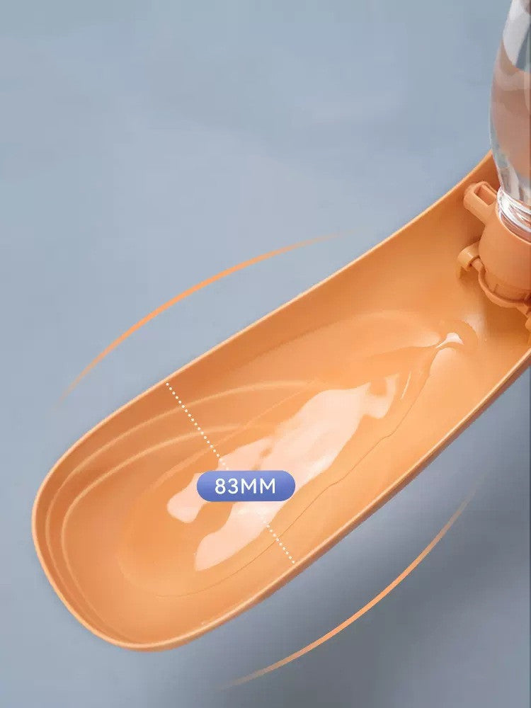 Portable Dog Water Bottle For Small Large Dogs Foldable Lightweight Drinking Bowl Outdoor Travel Walking Running Puppy Supplies Product Information: Material: ABS/PET/PP Color: Lake blue, vibrant orange, elegant grey Applicable to: Dogs Category: Water Bo