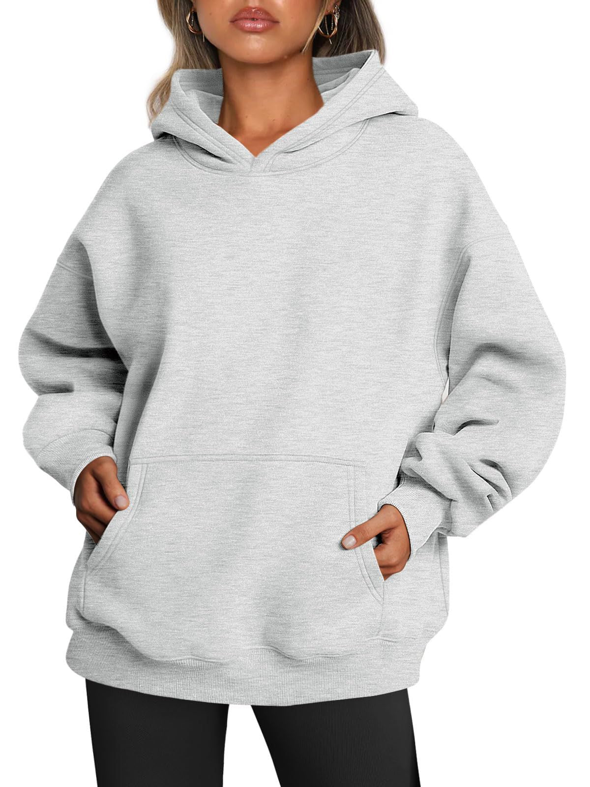 Women's Oversized Hoodies Fleece Loose Sweatshirts With Pocket Long Sleeve Pullover Hoodies Sweaters Winter Fall Outfits Sports Clothes Product information: Material:polyester fiber Style: fashionable and simple Features:Solid color Color: white, orange,