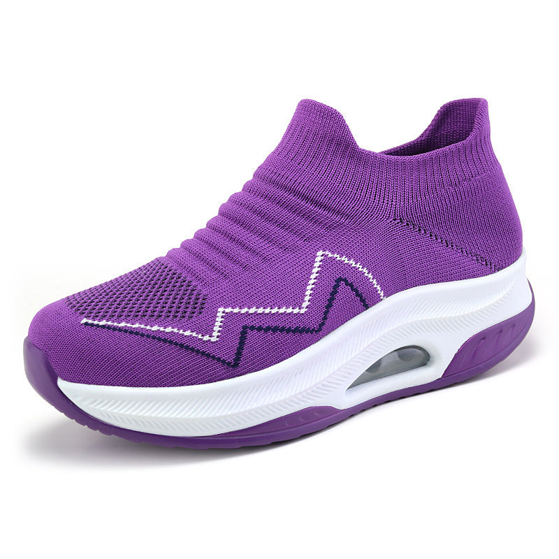 Women's Plus Size Women's Shoes Fei Woven Shaking Soles Mother's Shoe Covers With Increased Feet Overview: Unique design, stylish and beautiful. Good material, comfortable feet. A variety of colors, any choice. Specification: Style: Commuter Popular eleme