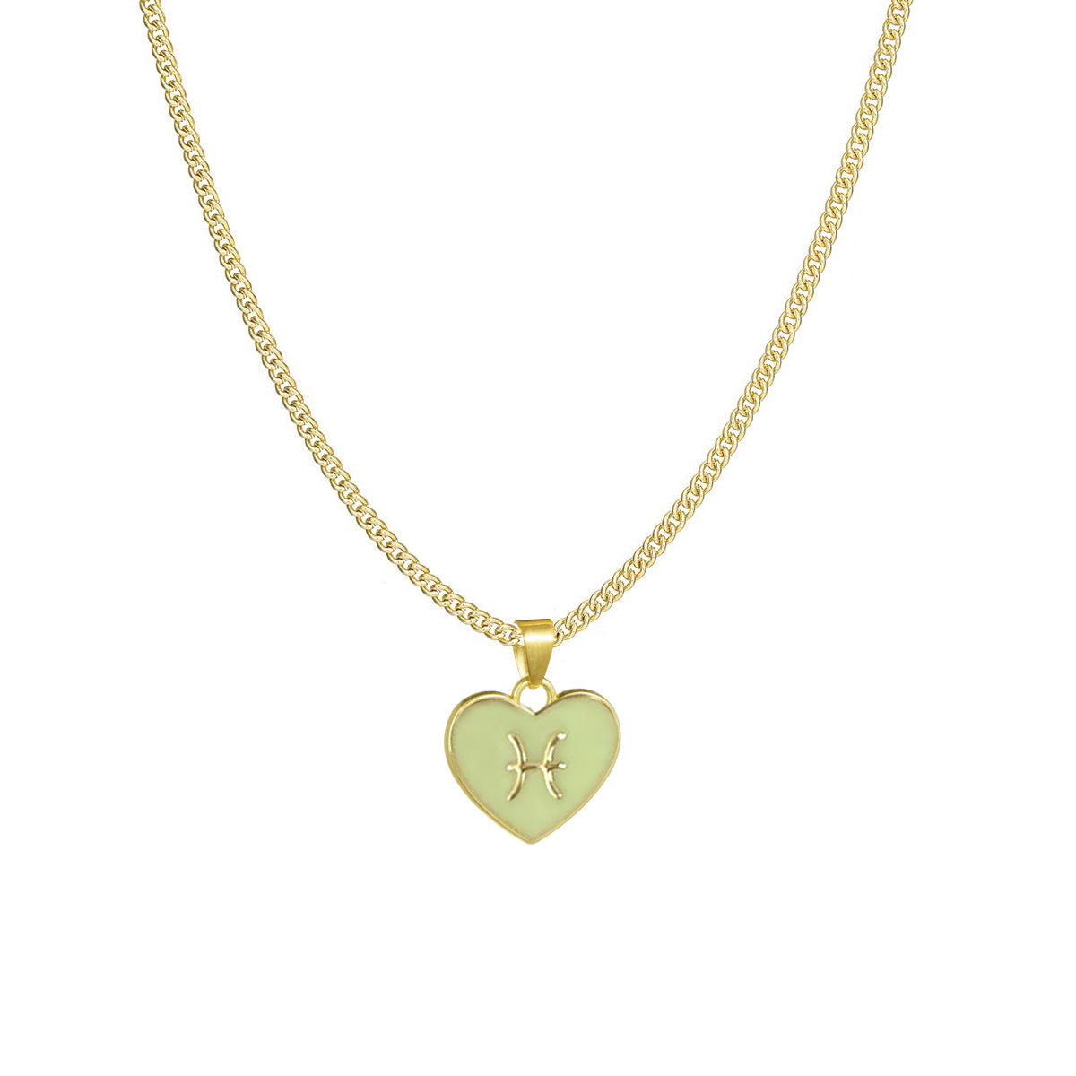 12 Constellation Love Necklace Ins Personalized Heart-shaped Necklace Clavicle Chain Fashion Jewelry For Women Valentine's Day Product information: Material:Alloy Style: Women's Shape: Heart Chain Style:Bamboo Chain Packing list: Necklace*1 Product Image: