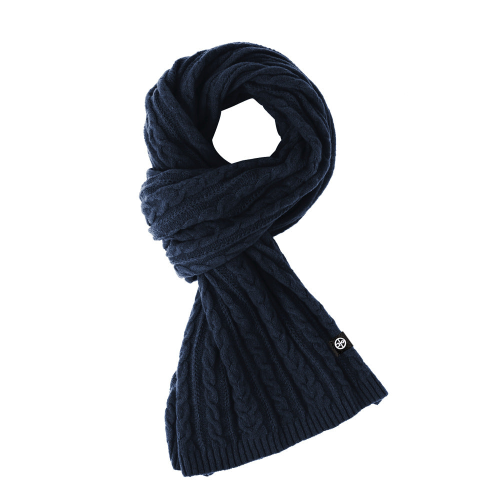 Solid Color Scarf For Women Winter Warm Fashion Versatile Shawl Korean Style Sweet Knitted Woolen Long Scarf Product information: Material:Polyester Style:Fashion Simple Features:Warm Color:Picture color Packing list: Scarf*1 Product Image: Solid Color Sc