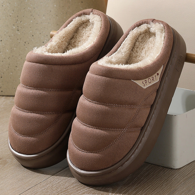 Fashion Solid Plush Slipper Winter Warm Indoor Floor Bedroom Home Slippers For Couple Thick-soled House Shoes Women Men Overview: Unique design, stylish and beautiful. Good material, comfortable wear. A variety of colors, any choice. Product information: