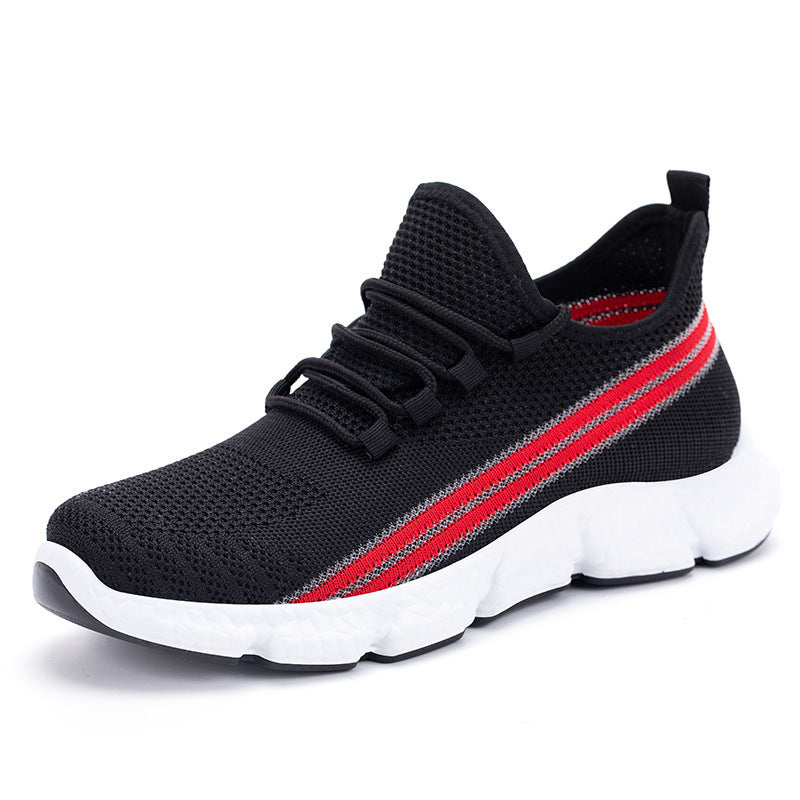 Mesh Breathable Low-top Running Shoes Product information : Upper material: mesh cloth Sole material: rubber Heel shape: flat heel Opening depth: shallow mouth (below 7cm) Upper height: low upper Toe shape: round head Color: blue, black, gray Size Informa