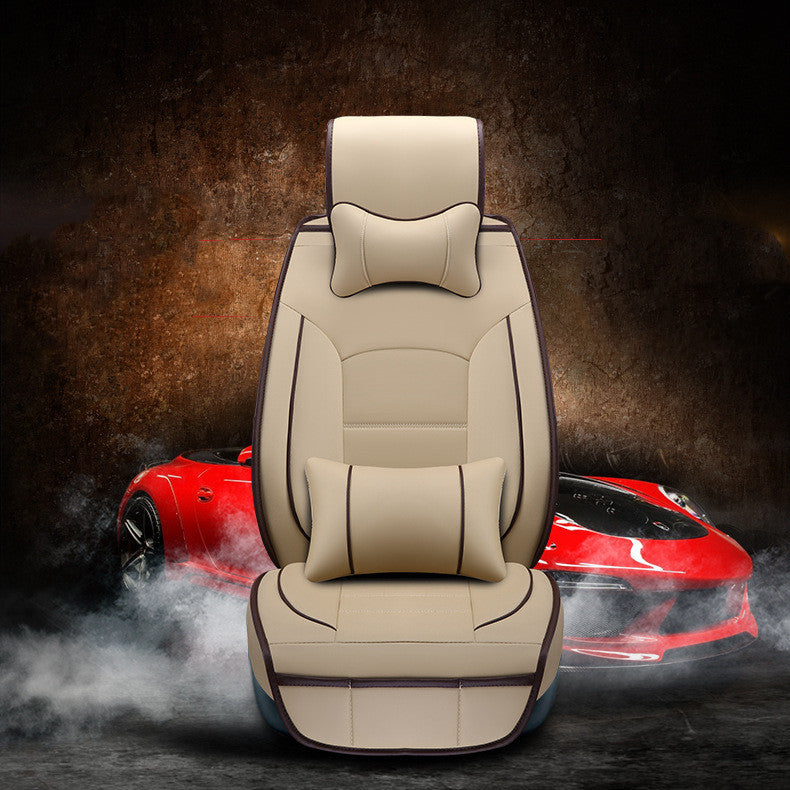 Car seat cushion cover Material: leather Processing customization: Yes Style: five seats Filler: Cotton Car seat cushion cover Material: leather Processing customization: Yes Style: five seats Filler: Cotton 0