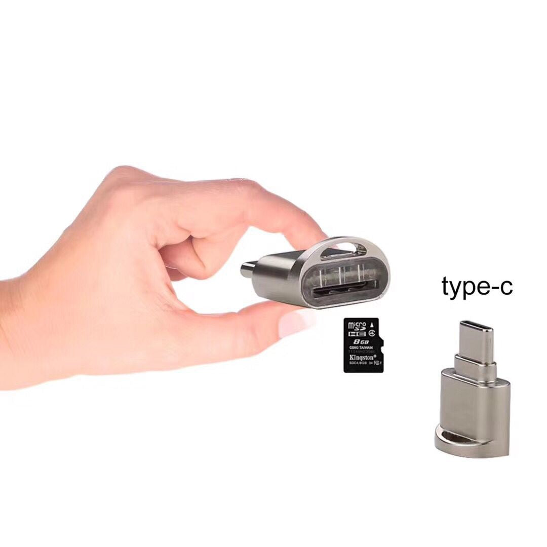 Adapter mobile card reader Model: android card reader Interface: USB 2.0 Memory card support: TF Weight: 17 (g) Material: metal Product size: 23*16*10mm Interface type: micro USB interface Adapter mobile card reader Model: android card reader Interface: U