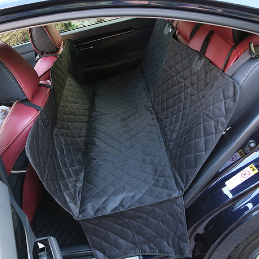 Waterproof Dog Car Seat Cover Product information: Material: 600D Oxford cloth Product category: seat cushion Color: side wing without zipper, side wing with zipper, without side wing Specification: 137 * 147cm Characteristic: There is a safety exit desig