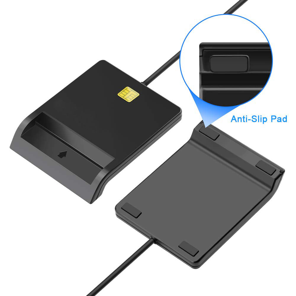 DM-HC65 USB Smart Card Reader Interface type: standard USB2.0 interface Product material: ABS Operating system: Windows 2000, Windows XP, Windows Vista, Windows Win7, Mac X10.3.x + 1: Support DNIE, ATM, IC, ID, CAC, SIM, SMART CARD, smart card, tax return