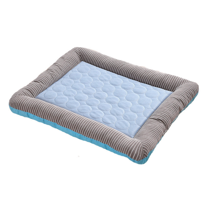 Pet Cooling Pad Bed For Dogs Cats Puppy Kitten Cool Mat Pet Blanket Ice Silk Material Soft For Summer Sleeping Blue Breathable Overview： 1. Cooling Material: The cooling mat is made of high-tech cooling cloth, which makes your pet enjoy a better cooling e