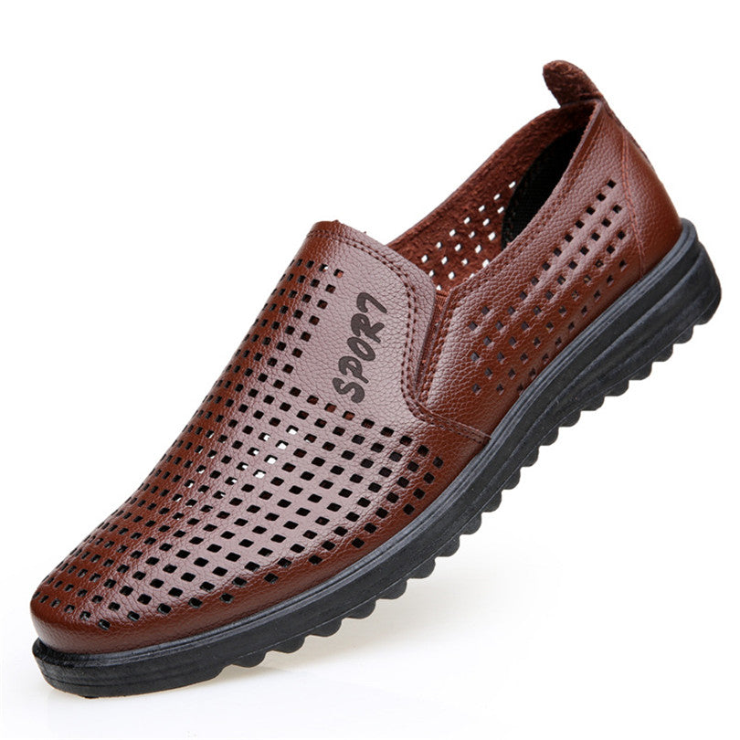 Sandal Hollow Leather Shoes For Men's Casual Sandals Product Information: Upper material: artificial PU Sole material: rubber Style: Casual Style: Business casual shoes Inner lining material: no inner lining Season of launch year (launch time) : Summer 20