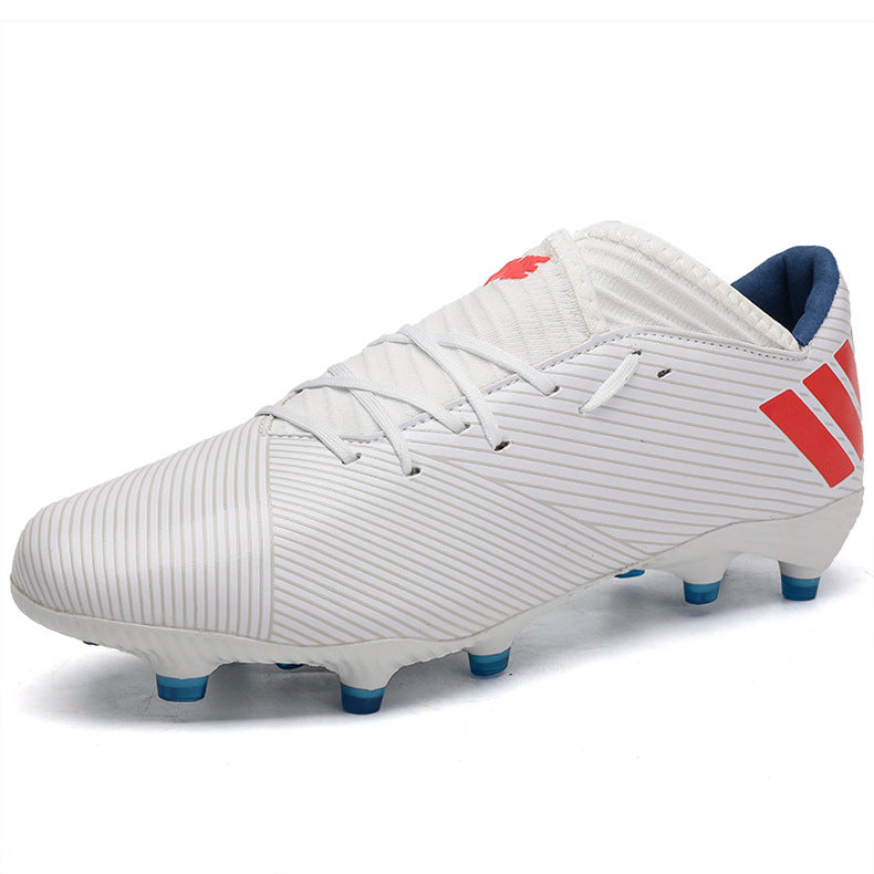 Outdoor High-top Football Boots Turf Soccer Cleats Kids AG Women Soft Football Shoes Product information Wearing style: front tie Function: non-slip Thickness: ordinary thick Processing method: printing Inventory type: whole order Inside material: mesh Su