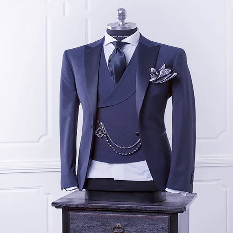 Navy Blue Men Blazer Business Modern Men Suit With Pants Feature: Navy Blue Men Blazer Business Modern Men Suit With Pants. Product information: Brand: Other /other Size: XXS (EU 42), XS (EU 44), S (EU 46), M (EU 48 ), L (EU 50) XL (EU 52 ), XXL (EU 54),