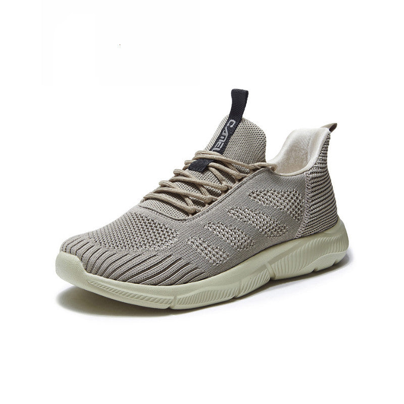 Camel Mesh Breathable Sneakers Net Shoes New Flying Woven Running Shoes Product Information Function: breathable Closed: lace-up Pattern: color matching Style: sneakers Heel height: flat heel color Classification: Black thin men's styles, dark blue thin m
