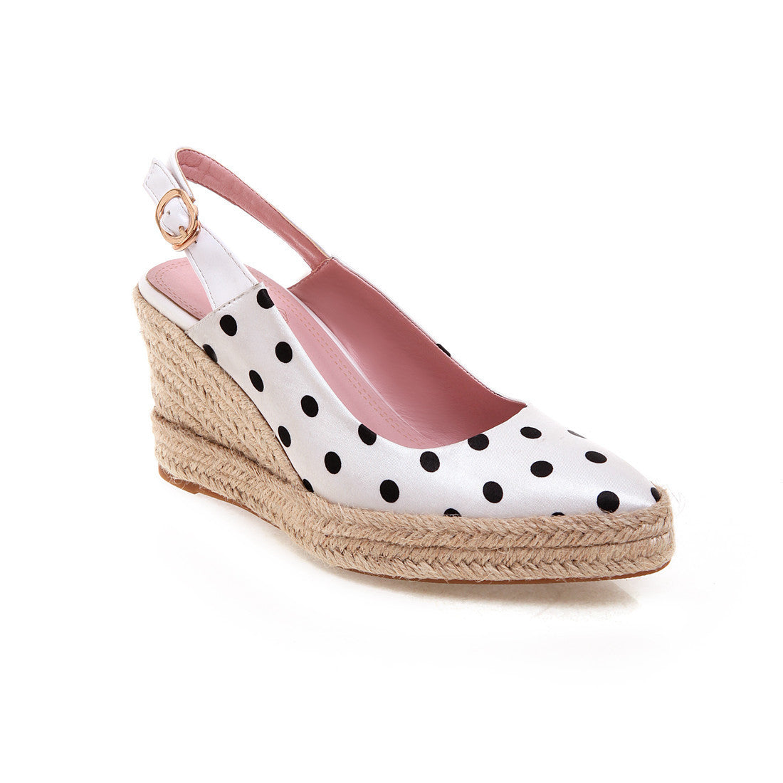 Cross-Border Straw Woven Wedge Heel Ladies Sandals High Heel Back Straps Baotou Size Women'S Shoes Wave Point Product information: Product category: fashion sandals Applicable age: adult Supply category: Spot Upper Material: Cloth Sole material: beef tend