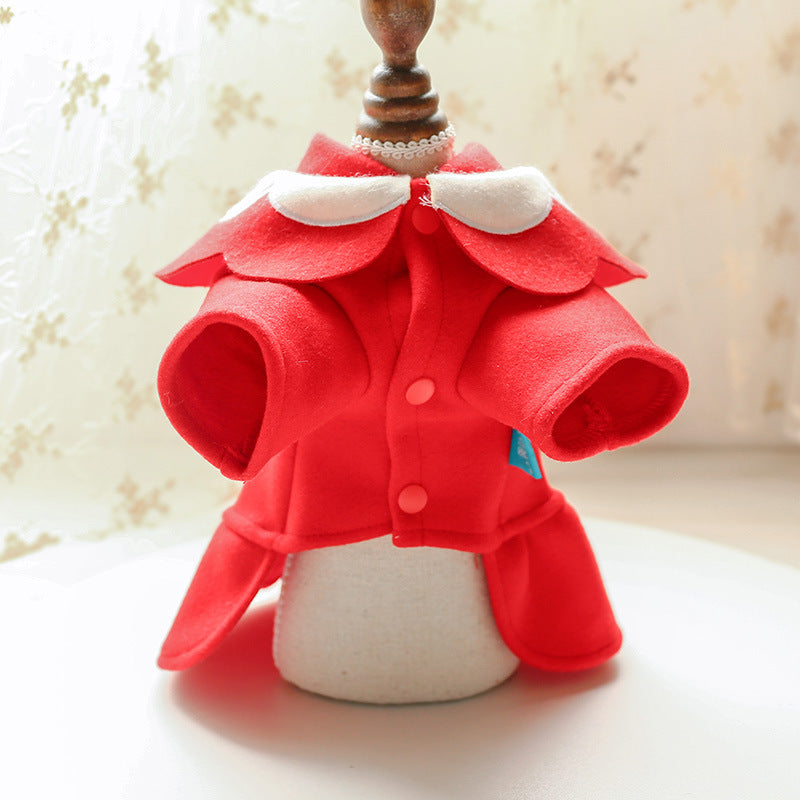 Pet Dog Cat Autumn And Winter Woolen Cloth Student British Style Cat And Aat Costume Product Information: Material: Polyester Place of Origin: Jiangsu Product Category: Skirt Style: British Brand: Petcircle Applicable gender: General Product Packaging: An