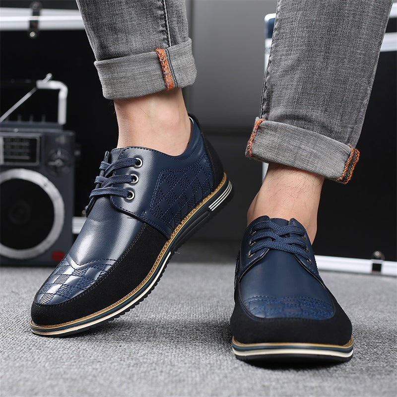 Autumn Men's Casual Shoes 46 Yards Large Size Lace-up Single Shoes Breathable British Driving Shoes Mens Shoes Single Shoes Product information: Product category: leather shoes Upper material: cowhide Sole Material: Rubber Upper height: low Inventory: Yes