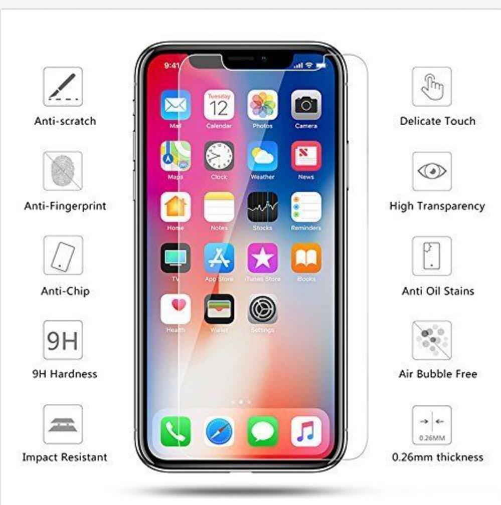 Compatible with Apple, For Iphone12 11 Xs Max 7 8 6 Tempered Glass Screen Protector Note：Non-Apple branded products,Compatible with iPhone models Product Information Material: Tempered glass Film type: front film Film characteristics: HD Color: front,back