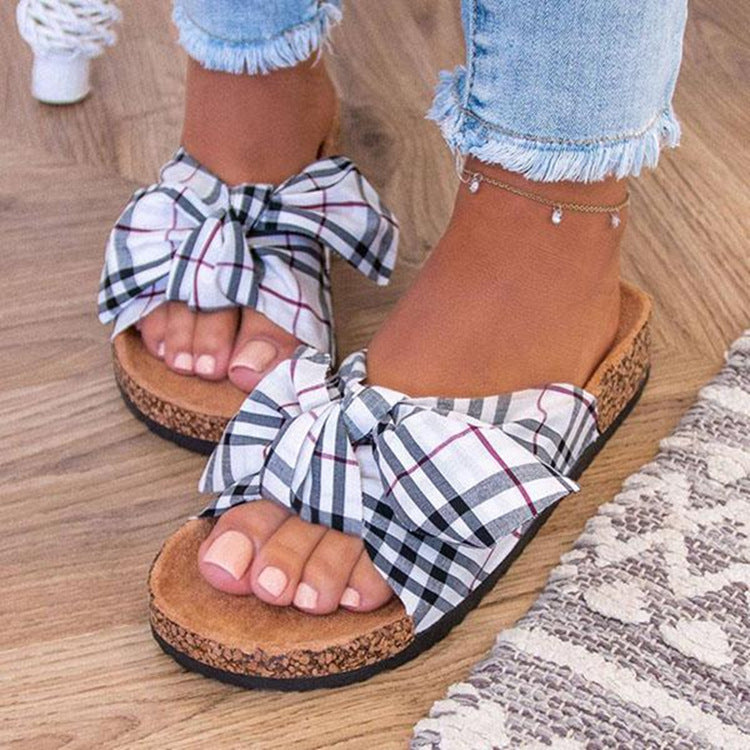 Summer Ladies Support Shoes Bowknot Flat Bottom Leopard Print African Sandals Product information: Sole craft: viscose shoes Function: Breathable Gross weight: 0.5 Color: white, khaki, pink Packing list: Shoes X1 Summer Ladies Support Shoes Bowknot Flat B