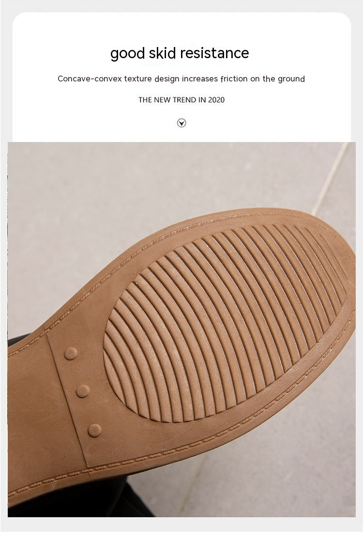 Plus Size Long Tube Women's Boots Chunky Heel Side Zip Wool Stitching Product information: Lining material: Cotton Color: red, black, purple, green, brown Heel height: mid heel (3-5CM) Length of socks: Middle calf Size: 36, 37, 38, 39, 40, 41, 42, 43 Sole