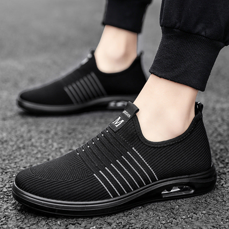 Men's Autumn Fly Woven Mesh Casual Sneaker Product information: Applicable sports: Universal Lining material: Cotton Color: F2119 black Gray, F2119 black red, F2117 black Gray, F2117 Black Upper height: low top Heel height: low heel (1-3CM) Size: 38, 39,