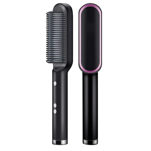 Straightening Brush Flency Bivolt 5 IN 1 The Straightening Brush Flency Bivolt 5 in 1 is a versatile hair styling tool that combines the functionality of a straightener with additional features. This straightening brush offers multiple functions in one de