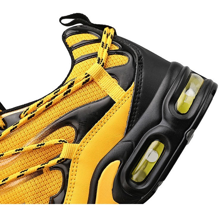 New Men's Shoes Breathable Casual Sports Shoes Overview: Unique design, stylish and beautiful. Good material, comfortable feet. A variety of colors, any choice. Specification: Upper material: Mesh Sole material: Adhesive shoes Applicable Gender : Male Sty