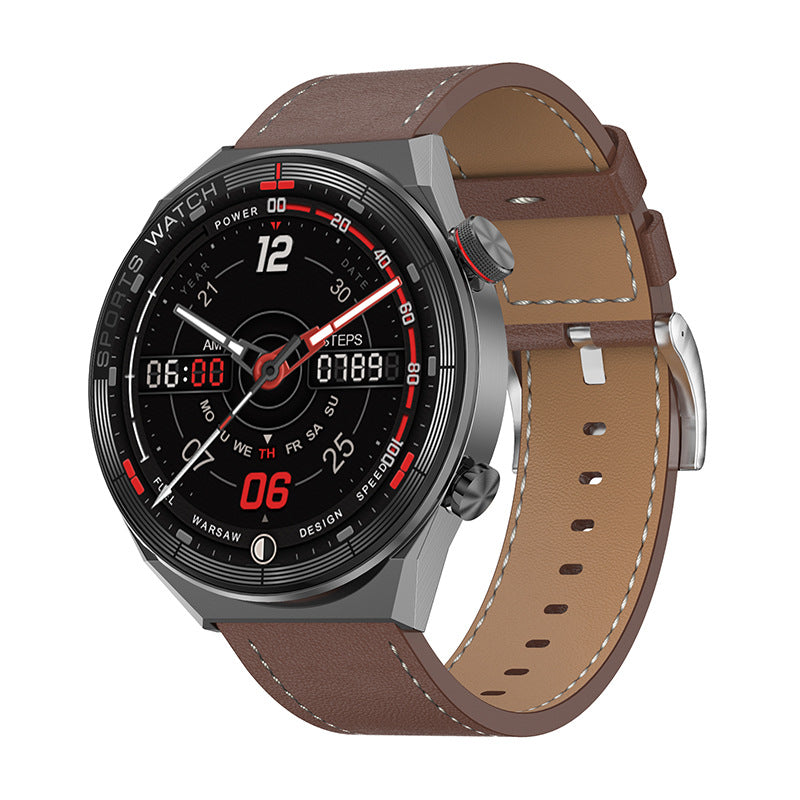 Smart Watch Bluetooth Calling Heart Rate Music Playback Product information: Color: Silver glue, vinyl, silver leather, black leather, silver steel, black steel Packing List: watch, charging cable, instruction, packing box Applicable people: women, men, n