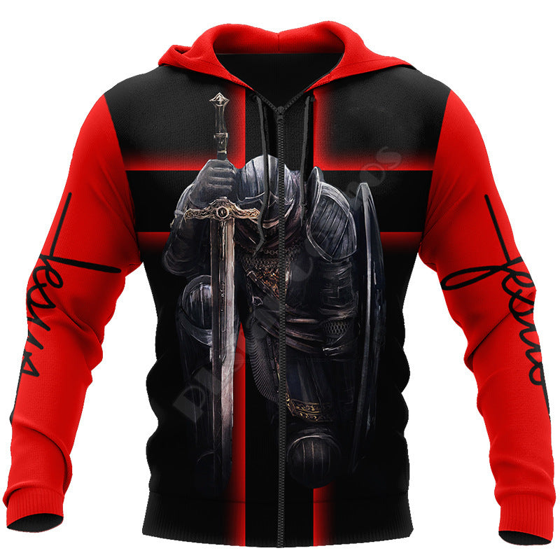 New Men's 3D Digital Jesus Print Long Sleeve Sweatshirt Product Information: Style: Casual Purchasing category: Youth popular (18-24 years old) Style: cardigan With or without liner: Without liner Collar type: no collar Neckline shape: round neck Sleeve l