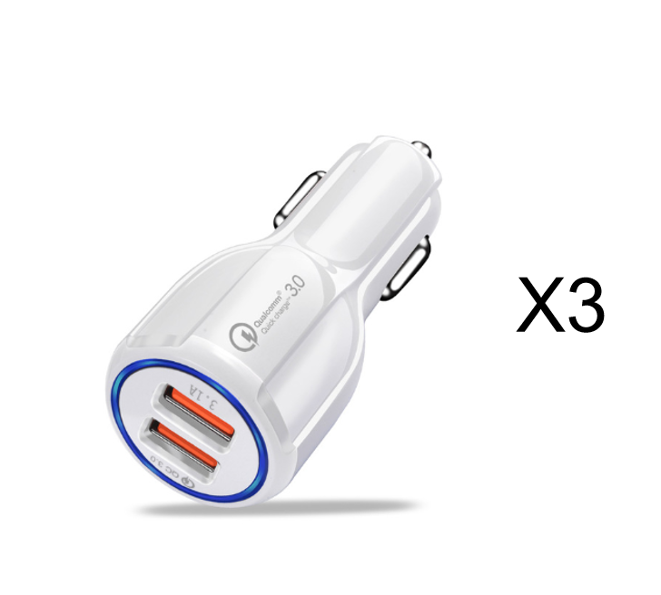 Quick Charge 3.0 Car Charger For Mobile Phone Dual Usb Car Charger Qualcomm Qc 3.0 Fast Charging Adapter Mini Usb Car Charger Description: ● The power of dual USB ports up to 36W, meets the Quick charge demands ● Stretchable buttons for better connection