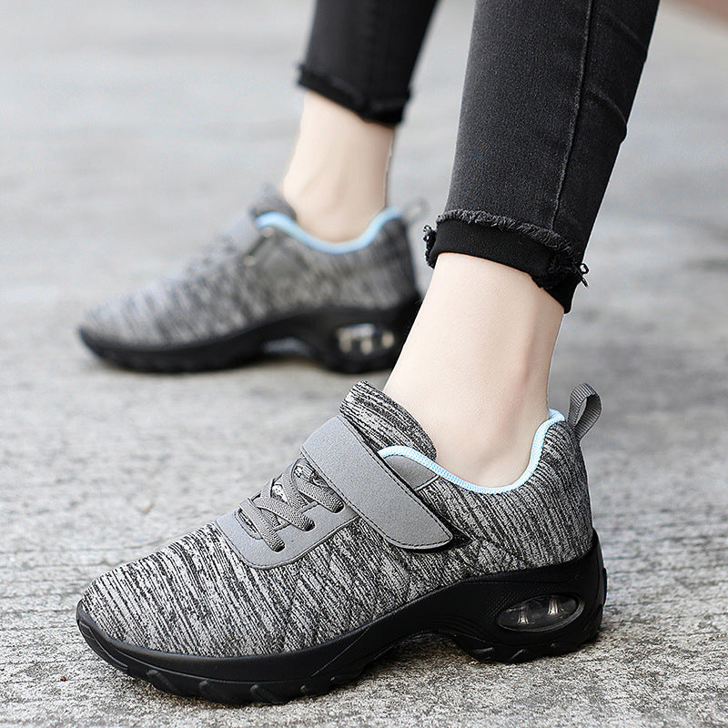 Women's Pumps Low-top Flying Woven Shoes Muffin Rocking Shoes Product information: Pattern: solid color Toe holder shape: round head Color: ZJW-2106 Blue, ZJW-2106 Black, ZJW-2106 gray Pink, ZJW-2106 gray moon Shoe Upper material: mesh fabric Heel height: