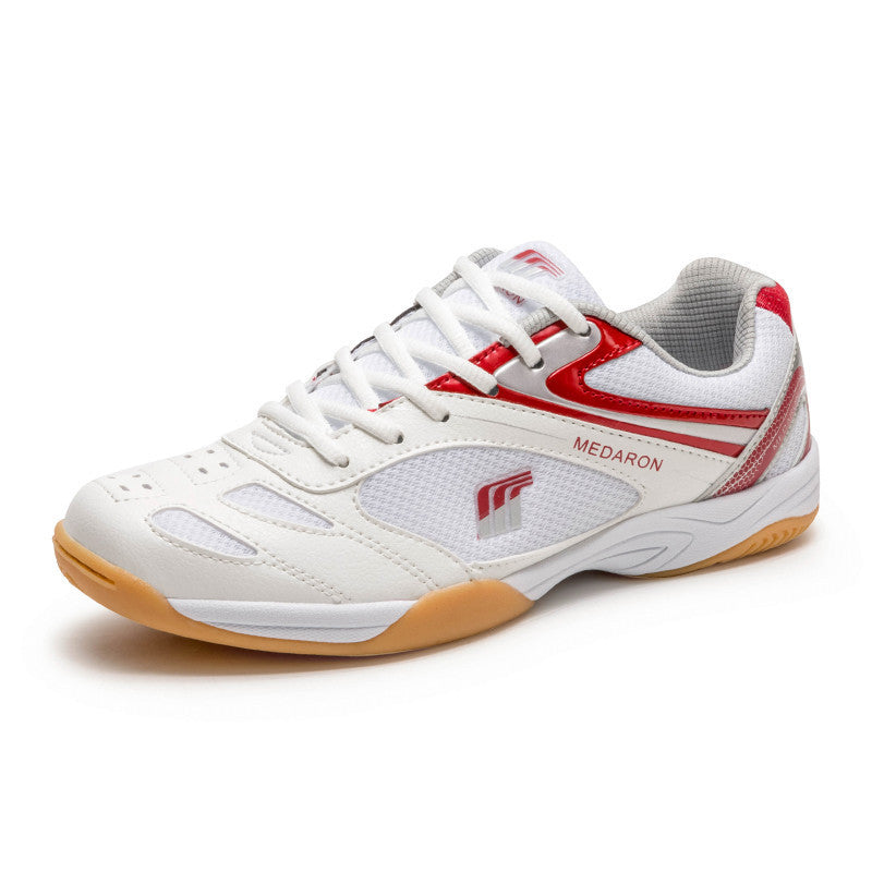 Mesh Table Tennis Sneaker Competition Training Running Shoes Product information: Color: 615 white red, 615 white blue Size: 35, 36, 39, 38, 40, 41, 42, 43, 37, 44, 45 Sole craft: viscose shoes Sole material: rubber Toe holder shape: round head Outsole ma