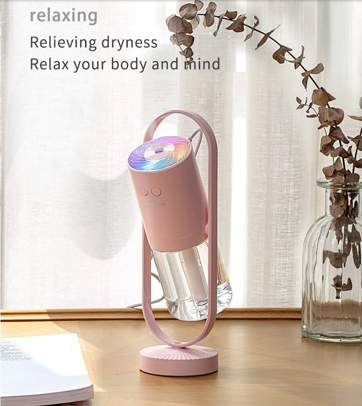 Magic Shadow USB Air Humidifier For Home With Projection Night Lights Ultrasonic Car Mist Maker Mini Office Air Purifier Overview: Using polymer mist technology to allow moisture to diffuse in the air so that no water droplets are returned to wet the tabl