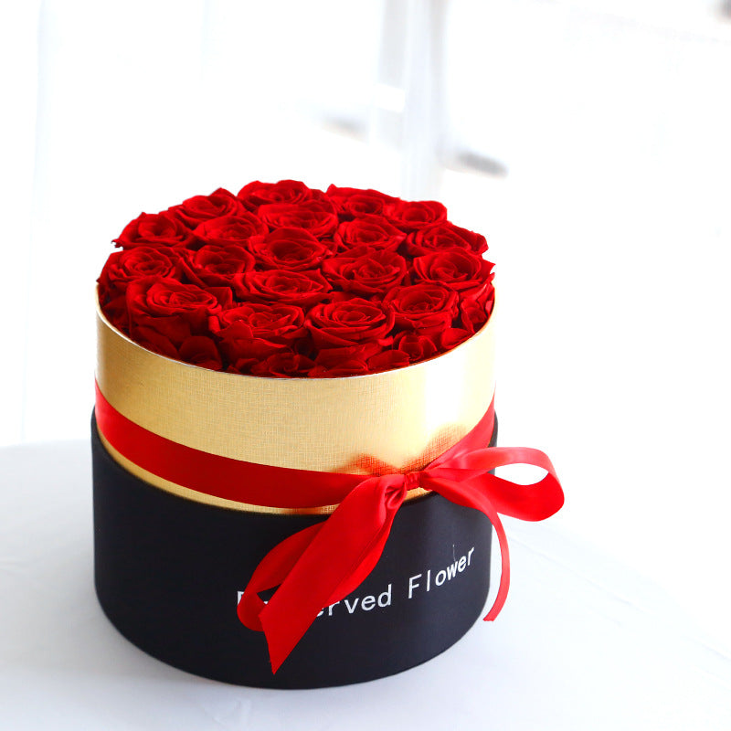 Eternal Roses In Box Preserved Real Rose Flowers With Box Set Valentines Day Gift Romantic Artificial Flowers Overview: 1. [Perfect Gifts Box] - Our roses in a box are hand-crafted using real roses and come in a luxurious box. Our luxury roses are picked