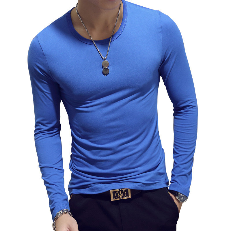 New Spring Slim Fit T Shirt Material:cotton blend Slim fit long sleeve shirt. 1. Asian sizes are 1 to 2 sizes smaller than European and American people. Choose the larger size if your size between two sizes. Please allow 2-3cm differences due to manual me