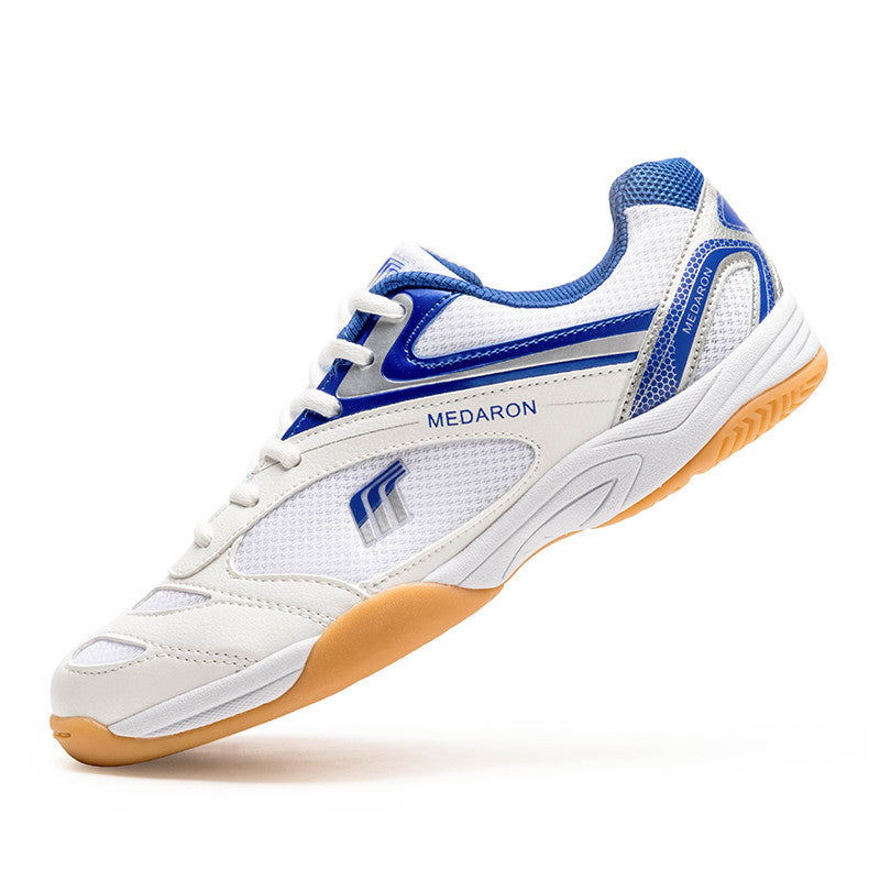 Mesh Table Tennis Sneaker Competition Training Running Shoes Product information: Color: 615 white red, 615 white blue Size: 35, 36, 39, 38, 40, 41, 42, 43, 37, 44, 45 Sole craft: viscose shoes Sole material: rubber Toe holder shape: round head Outsole ma