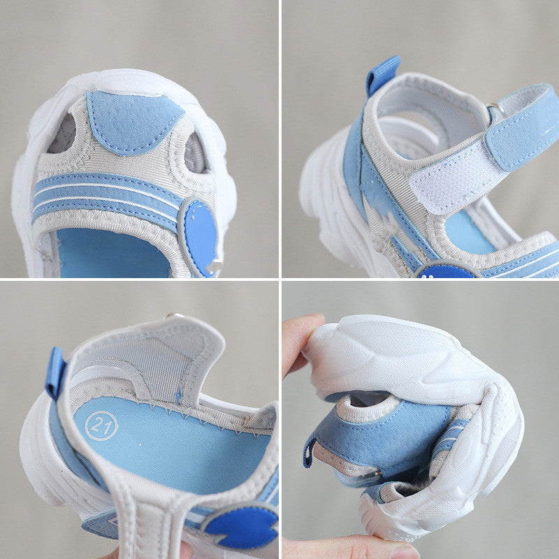 Men's And Women's Soft-soled Non-slip Toddler Shoes Product information: Color: blue, black, pink Size:21,22,23,24,25,26,27,28 Upper material: stretch fabric Leather features: suede Function: breathable, non-slip, wear-resistant Pattern: letters Popular e