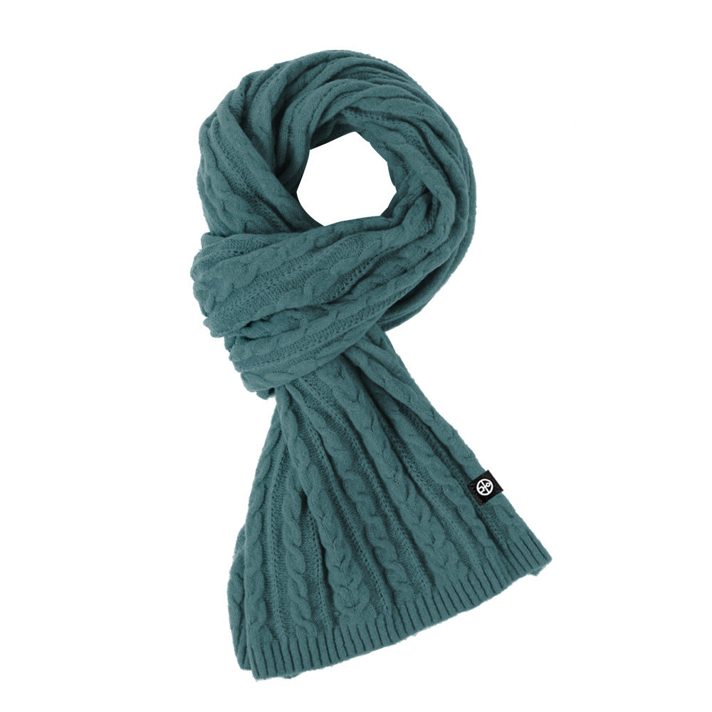 Solid Color Scarf For Women Winter Warm Fashion Versatile Shawl Korean Style Sweet Knitted Woolen Long Scarf Product information: Material:Polyester Style:Fashion Simple Features:Warm Color:Picture color Packing list: Scarf*1 Product Image: Solid Color Sc