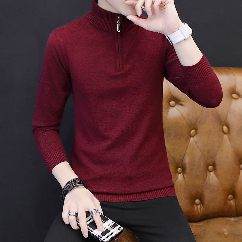 Knitted bottoming shirt Subdivision style: business casual Basic style: fashion city Applicable season: autumn Sleeve length: long sleeve Thickness: thicker Applicable scenarios: go to work Edition type: Slim type Style details: hit color (CM) shoulder bu