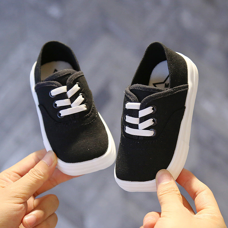 Canvas Shoes Korean Board Shoes Boys Baby White Shoes Product information Applicable gender: neutral/male and female Sole Material: Rubber Upper height: low Upper material: canvas Thickness: ordinary thick Applicable sports: sprint Tube height: low tube W