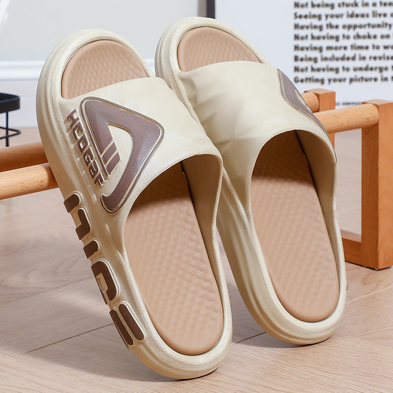 Sports Trendy Non-slip Soft Bottom Home Men's Sandals Product information: Color: white, khaki, white, blue, black Processing Method: coated leather Size: 40-41,42-43,44-45 Sole craft: injection moulded shoes Sole material: EVA Shoe Upper material: PVC Se