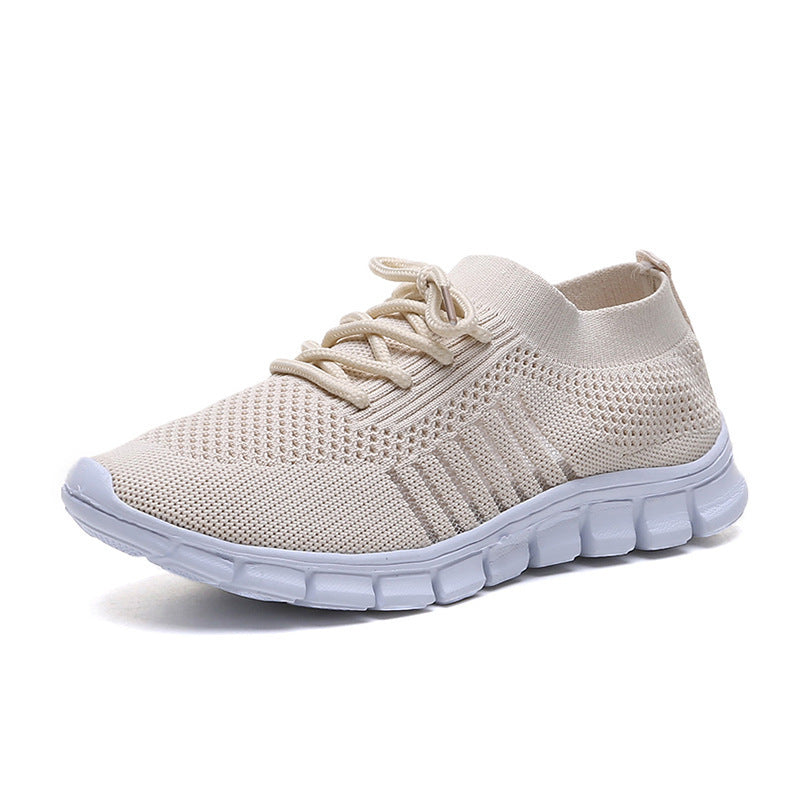 Flying Woven Mesh Women's Shoes Breathable Sneakers Specification: Upper material: mesh Sole Material: Rubber Applicable gender: neutral/male and female Upper height: low Sole craft: viscose shoes Wearing style: front tie Inside material: mesh Color: red,