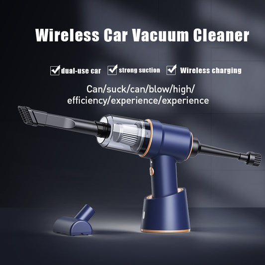 Home Car Handheld Wireless Charging Vacuum Cleaner Product information: Material: ABS Rated speed: 35000 (r/min) Rated voltage: 7.4 (V) Rated input power: 120 (W) Main scope of application: car, home Vacuum suction: 8000 (mbar) Battery capacity: 2*2000mah