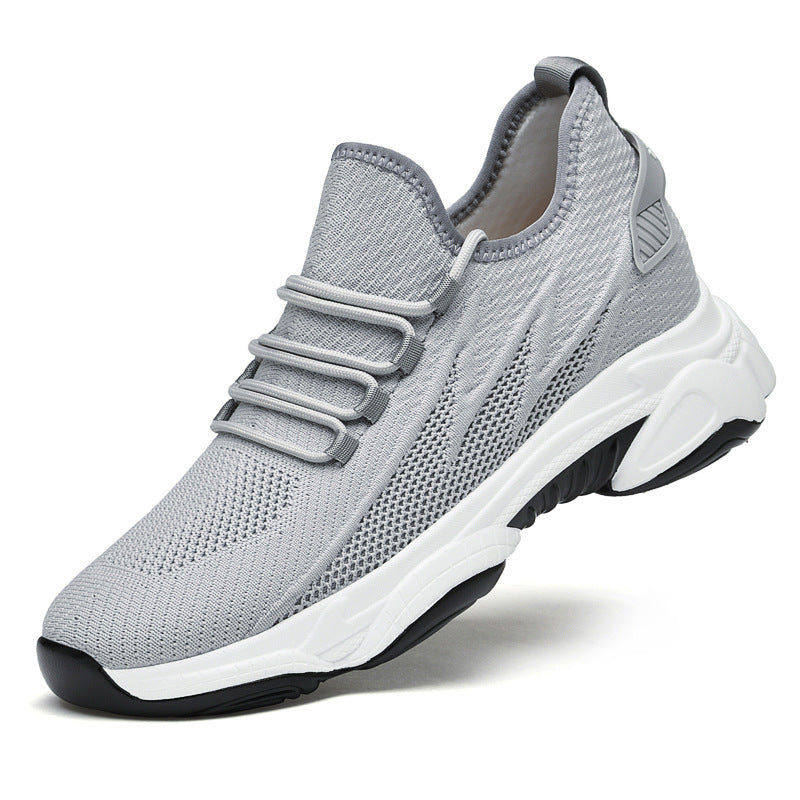 Spring And Autumn New Men's Shoes Cross-border Running Air Cushion Shoes Soft Bottom Casual Sneakers Product information: Pattern: solid color Applicable sports: Universal Lining material: Mesh Color: white, black, gray Upper height: low top Heel height: